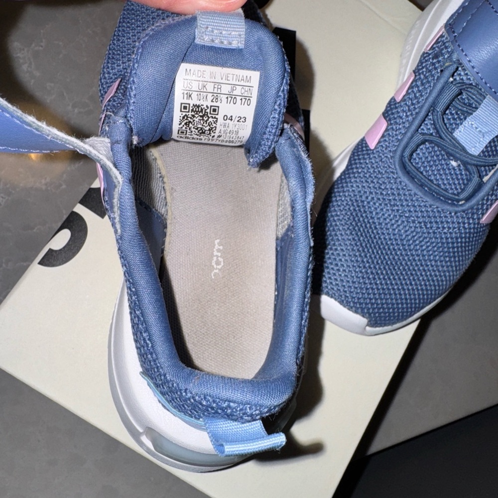 adidas 11K Racer TR23 EL K Kids sneakers in violet/blue/lavender-pink - Picture 6 of 7